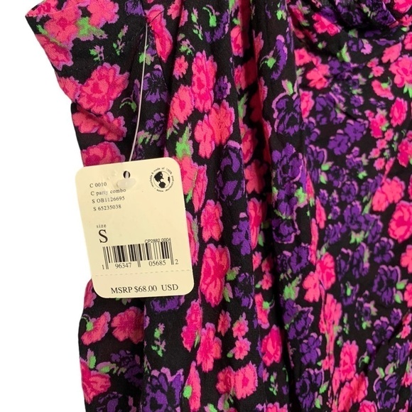 NWT Free People Bare It All Floral Cowl Back Tie Shoulder Bodysuit Party Combo S - Picture 8 of 10